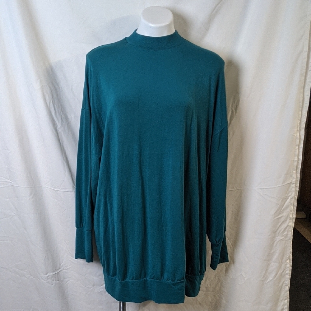 Teal sweater dress
